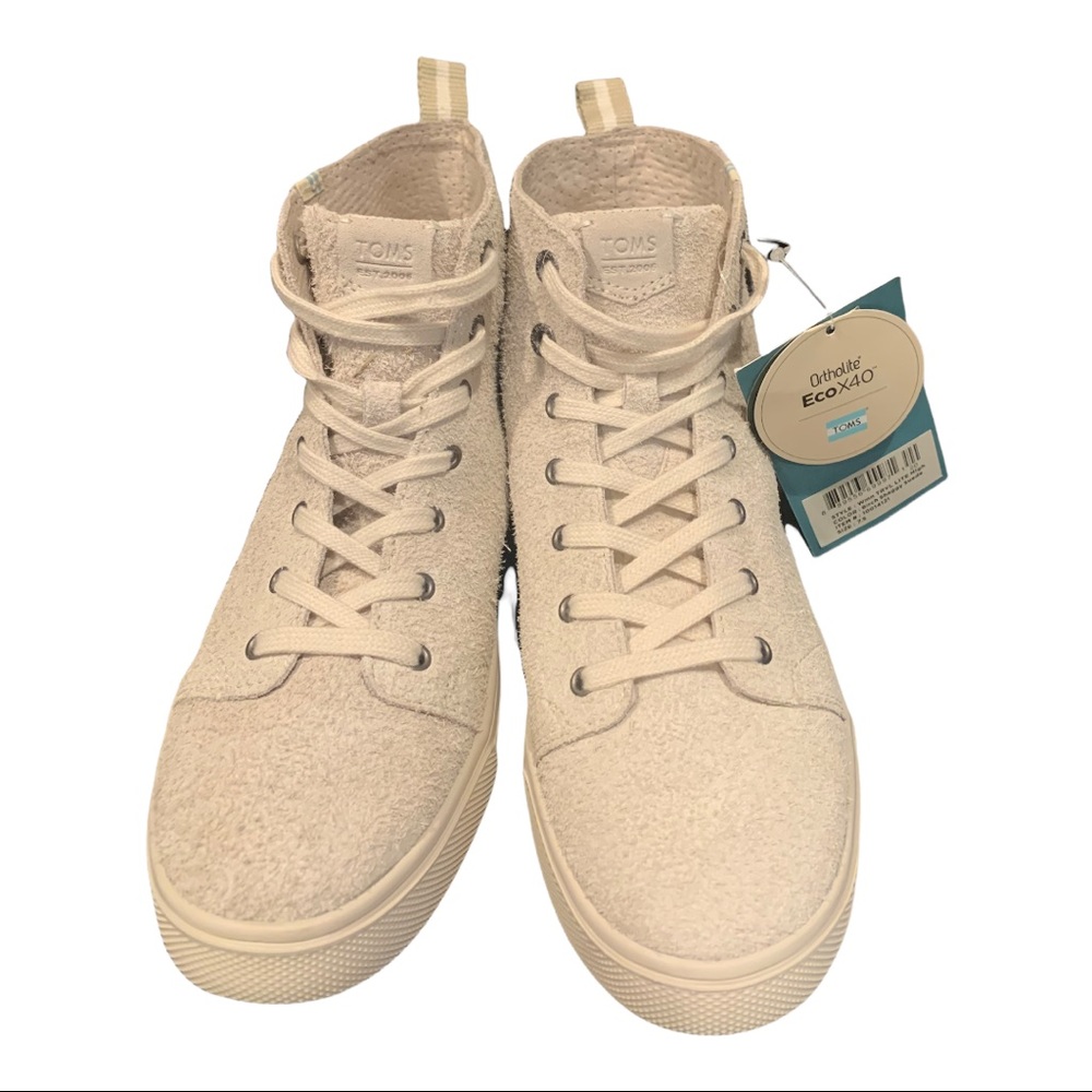 Tom’s Wmn TRVL Lite High-Birch Shaggy Suede Women’s Shoe Sz. 7.5 New with tags